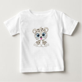 かわいいヒョウベビーTシャツ ベビーTシャツ