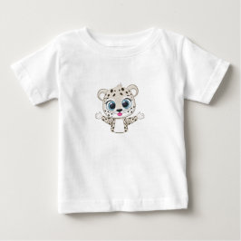 かわいいヒョウベビーTシャツ ベビーTシャツ