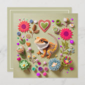 かわいいヒョウモントカゲ シーズンカード (正面/裏面)