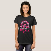 かわいいヒョウ保護レインボーローVウェイド1973女性 Tシャツ (正面フル)