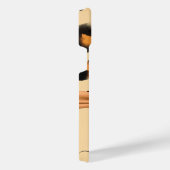 かわいいヒョウ柄と弓 iPhoneケース (右側面)