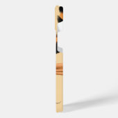 かわいいヒョウ柄と弓 iPhoneケース (左側面)