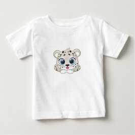 かわいいヒョウ柄ベビーTシャツ ベビーTシャツ