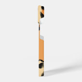 かわいいヒョウ柄モノグラム iPhoneケース (左側面)