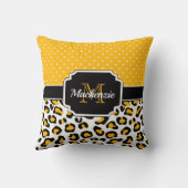 かわいいヒョウ柄 クッション (裏面)