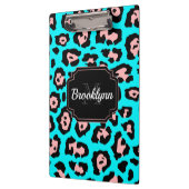 かわいいヒョウ柄 クリップボード (左)