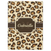 かわいいヒョウ柄 クリップボード (裏面)