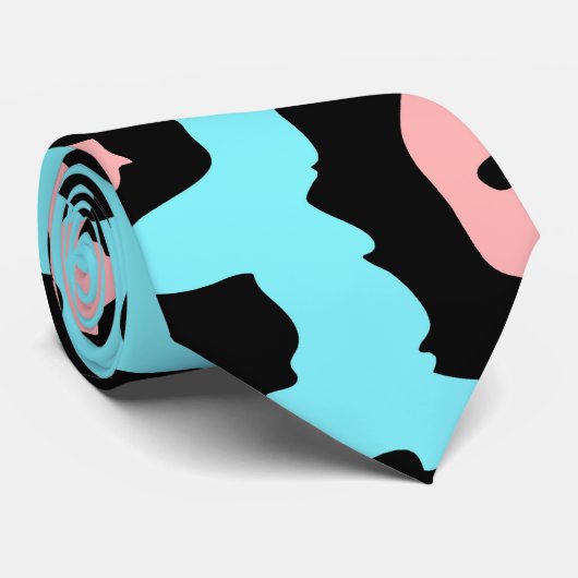 かわいいヒョウ柄 ネクタイ (ロール)