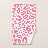 かわいいヒョウ柄 バスタオルセット (ハンドタオル)