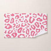 かわいいヒョウ柄 バスタオルセット (ハンドタオル)