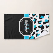 かわいいヒョウ柄 バスタオルセット (ハンドタオル)