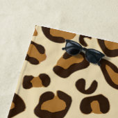 かわいいヒョウ柄 ビーチタオル (インサイチュ)