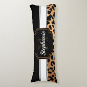 かわいいヒョウ柄 ボディピロー (正面縦)