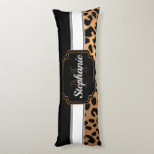 かわいいヒョウ柄 ボディピロー (裏面 (縦))