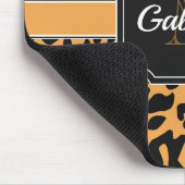 かわいいヒョウ柄 マウスパッド (コーナー)