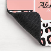 かわいいヒョウ柄 マウスパッド (コーナー)