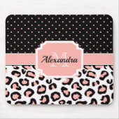 かわいいヒョウ柄 マウスパッド (正面)