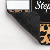 かわいいヒョウ柄 マウスパッド (コーナー)