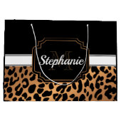 かわいいヒョウ柄 ラージペーパーバッグ (裏面)