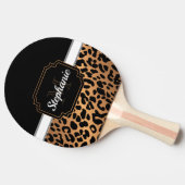かわいいヒョウ柄 卓球ラケット (横)