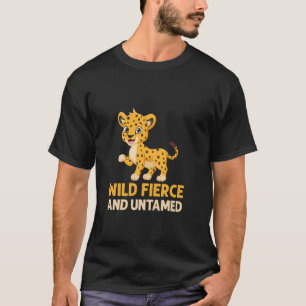 かわいいヒョウ飼いいたずらなし動物の豹 Tシャツ