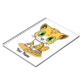 かわいいヒョウ ノートブック (左側)