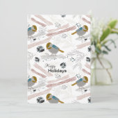 かわいいヒヨドリの冬 シーズンカード (スタンド正面)