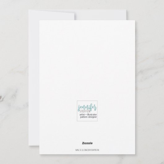 かわいいヒヨドリの冬 シーズンカード (裏面)