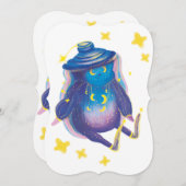 かわいいヒーローのグリーティングカード (正面/裏面)