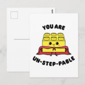 かわいいヒーローブリックやる気を起こさせる引用文プおもしろいン ポストカード (正面/裏面)