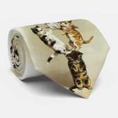 かわいいビクトリアンヴィンテージ猫遊たちユーモア ネクタイ (ロール)