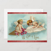 かわいいビクトリアン天使の愛 ポストカード (正面/裏面)
