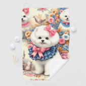 かわいいビコンフリセシームレス ゴルフタオル (インサイチュ)