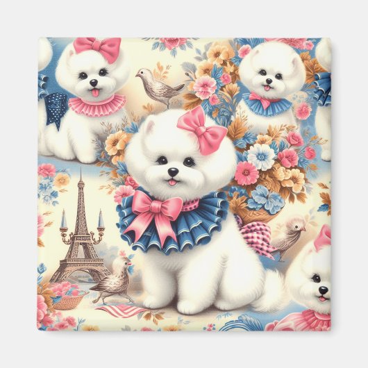 かわいいビコンフリセシームレス マグネット (正面)