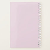 かわいいビコンフリースフラワーウォーターカラーアート プランナー手帳 (裏面)