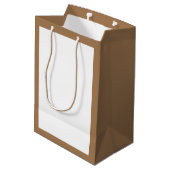 かわいいビジネスショッピング ミディアムペーパーバッグ (裏面アングル)