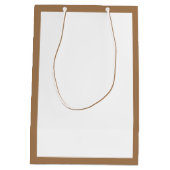 かわいいビジネスショッピング ミディアムペーパーバッグ (裏面)