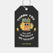 かわいいビジネスチームの従業員の同僚への感謝 ギフトタグ (裏面)