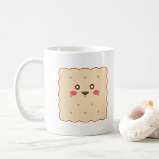 かわいいビスケットで休憩 カスタムテキスト コーヒーマグカップ