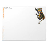 かわいいビッグキャット – TIGER – 保全 – ノートパッド (正面)