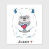 かわいいビッグフットのステッカー シール (シート)