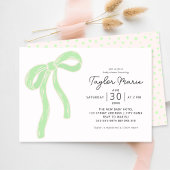 かわいいビッグボウ | 赤男女兼用ちゃんシャワー 招待状