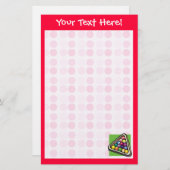 かわいいビリヤード 便箋 (正面/裏面)