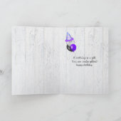 かわいいビリーヤギの誕生日 カード (内部)