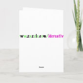 かわいいビンキーベビーのフォトカード カード (裏面)