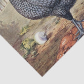 かわいいビンテージのニワトリとめんどりのパーティー 薄葉紙 (詳細)