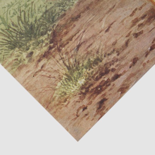 かわいいビンテージのニワトリとめんどりのパーティ 薄葉紙 (詳細)