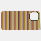 かわいいビンテージカラーストライプ iPhoneケース (裏面横)