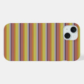 かわいいビンテージカラーストライプ iPhoneケース (裏面横)