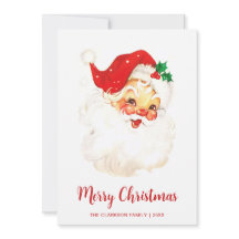 かわいいビンテージサンタクロースのクリスマス